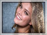 Kobieta, Blondynka, Uśmiech, Nina Agdal, Modelka