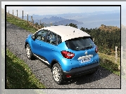 Niebieski, Renault Captur, Biały, Dach