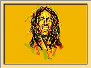 Bob Marley, Reggae, Grafika, Piosenkarz