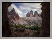 Góry, Masyw, Tre Cime di Lavaredo, Dolomity, Włochy