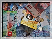 Franki, Szwajcarskie, Banknoty, Monety, Pieniądze