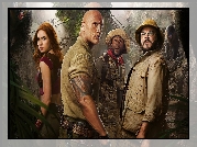 Film, Jumanji Następny Poziom, Jumanji The Next Level, Aktor, Dwayne Johnson, Aktorka, Karen Gillan, Kevin Hart, Jack Black