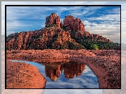 Czerwone, Skały, Cathedral Rock, Sedona, Arizona, Stany Zjednoczone