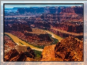 Rzeka Kolorado, Skały, Park stanowy Dead Horse Point, Stan Utah, Stany Zjednoczone