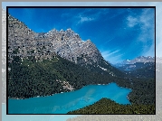 Góry, Canadian Rockies, Jezioro, Peyto Lake, Park Narodowy Banff, Kanada