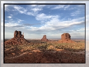 Wyżyna Kolorado, Region Monument Valley, Dolina Pomników, Skały, Stan Utah, Stany Zjednoczone