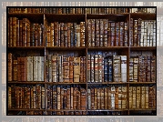 Biblioteka, Książki, Półki, Regał