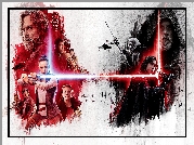 Film, Gwiezdne wojny ostatni Jedi, Star Wars The Last Jedi, Bohaterowie, Miecze, Świetlne, Grafika