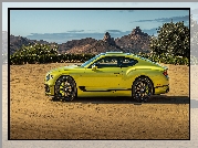 Żółty, Bentley Continental GT, 2021