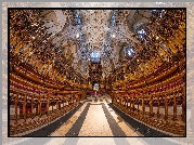 Kościół, Katedra York Minster, Nawa, Wnętrze, Panorama sferyczna, York, Anglia