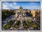 Meksyk, Palacio de Bellas Artes, Dom Sztuki, Plac, Domy