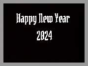 Sylwester, Napis, Happy New Year, 2024