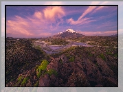 Chile, Park Narodowy Lauca, Góry, Wulkan, Parinacota, Skały