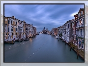 Canal Grande, Kanał, Domy, Wenecja, Włochy