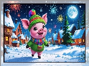 Świnka, Fajerwerki, Wioska