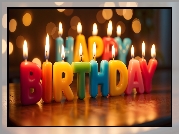 Urodziny, Życzenia, Świeczki