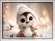 Mały, Pingwin, Czapka