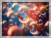 Bańki, Mydlane, Grafika AI