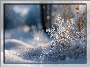 Śnieżynka, Śnieg, Zima, Grafia AI