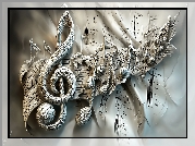 Nuty, Klucz wiolinowy, Grafika AI