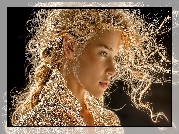 Kobieta, Blondynka, Loki, Grafika