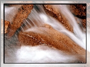 Wodospad, skały